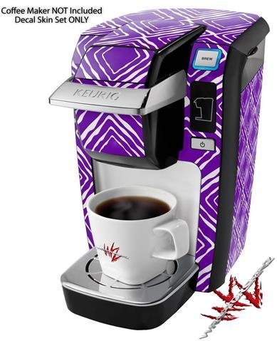 Wavey Purple - Decal Style Vinyl Skin fits Keurig K10 Mini Plus Coffee Makers (KEURIG NOT INCLUDED) N2