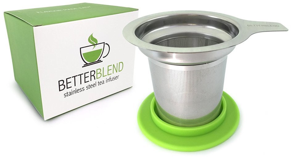 BetterBlend Tea Infuser Stainless Steel - Brew-in-Mug Tea Strainer for Loose Leaf Tea - Fine Tea Filter for Single...
