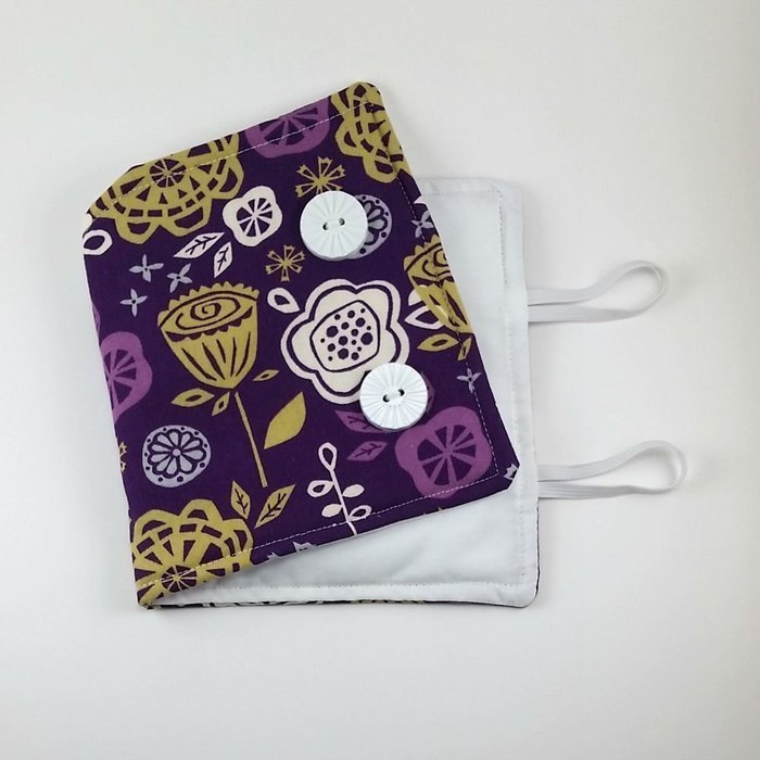 French Press Cozy Cafetiere Cover Purple Cotton Insulated Cosy Handmade Coffee Gift N3