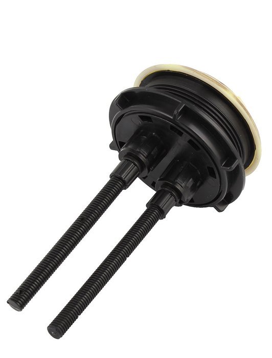 Fly Shop Double Push Button Water Tank Flush Valve 57mm Thread Black Yellow N3