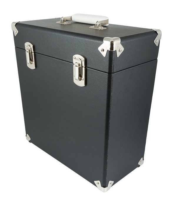 SW-B18 12 Inch Retro Vintage leather LP Vinyl Record Carry Case (Turquoise) N8