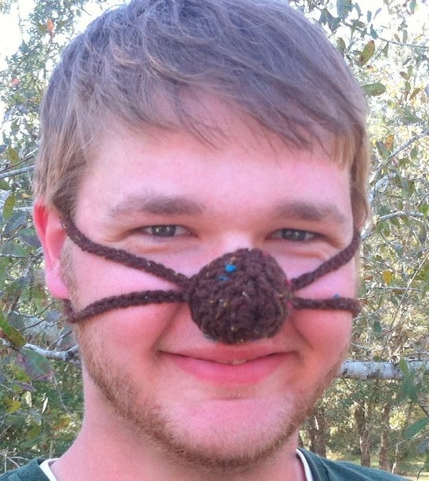 Aunt Marty's Original Nose Warmer - Brown Tweed N3