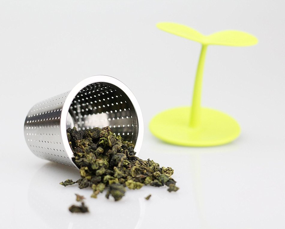 Tea Infusers &ndash; Silicone Tea Strainer for Loose Tea &ndash; Simple to Use, Functional Tea Infuser&ndash; Fun, Novelty Leaf... N6