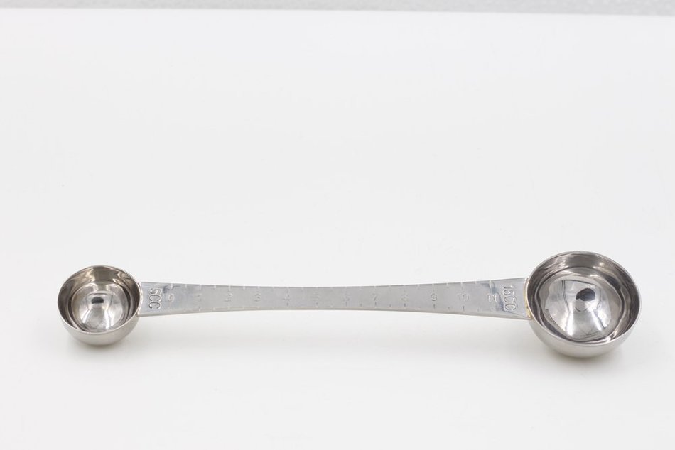 CoaGu 10" Premium Quality 18/10 Stainless Steel Dual Scoop Coffee Spoon And Tea Scoop with Tick Mark, 2 tbsp and... N6