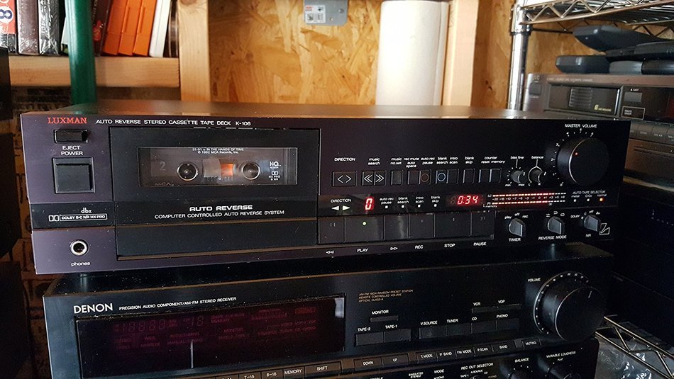 LUXMAN K-106 AUTOREVERSE STEREO CASSETTE TAPE DECK