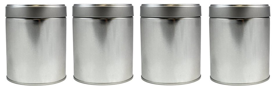 4-Pack Tea Storage Tins, Twist Lock Top Tea Storage Tins (Set of 4)