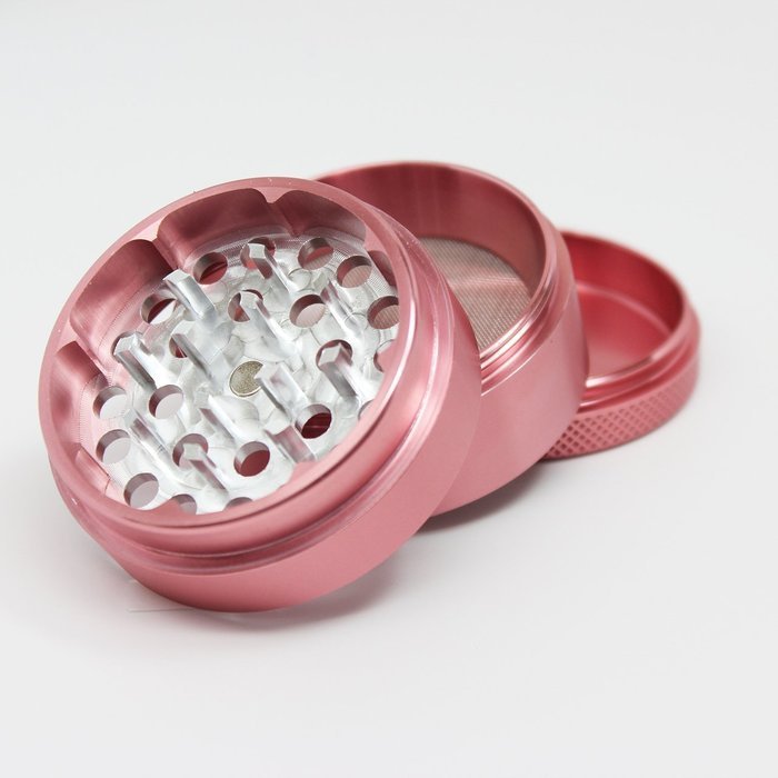 Sharp Stone Official Authentic Medium 4 Piece Grinder Hard Top 2.2 Inches Pink + Free Performance Technology Wrist... N6