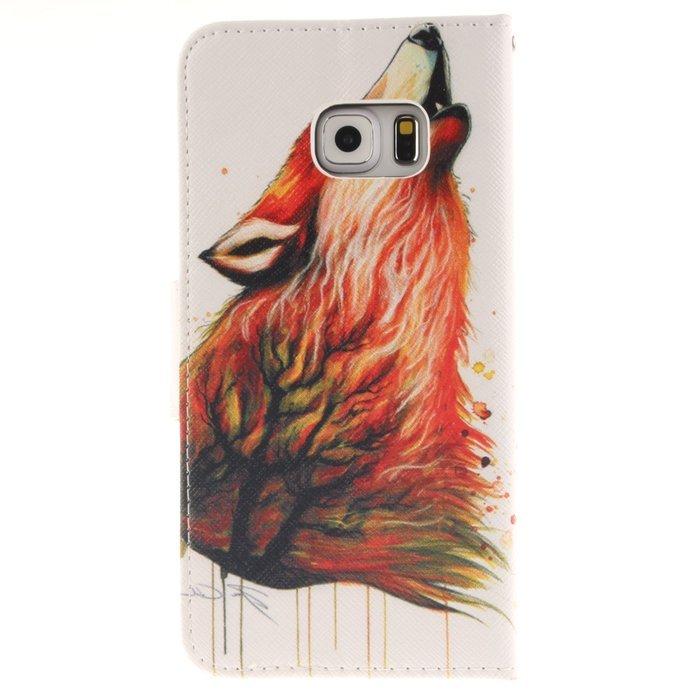 S6 Edge Case, DRUnKQUEEn&reg; PU Leather Credit Card Holder Case Stand Feature Wallet Type Flip Folio Cover - for... N4