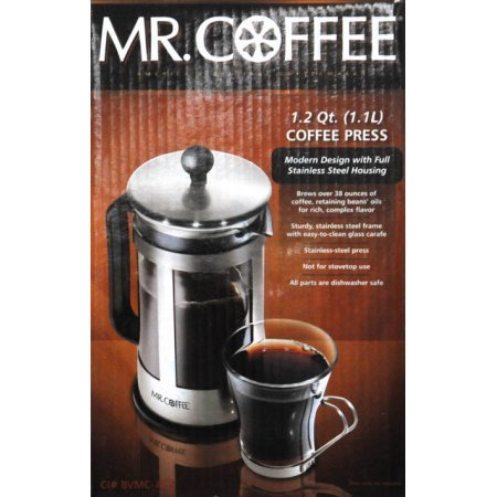 1.2 qt Mr. Coffee French Press, BVMC-AC2 N3