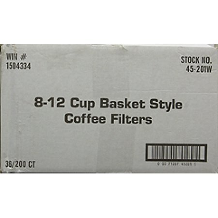12-Cup Basket-Style Disposable Coffee Filters, 200 count