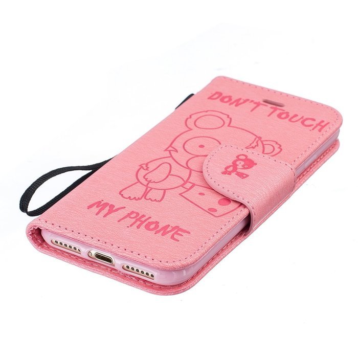 iPhone 7 Case, iPhone 7 Wallet Case,PHEZEN Beauty Flower Girl Cat Design PU Leather Wallet Case Stand Flip Case... N41