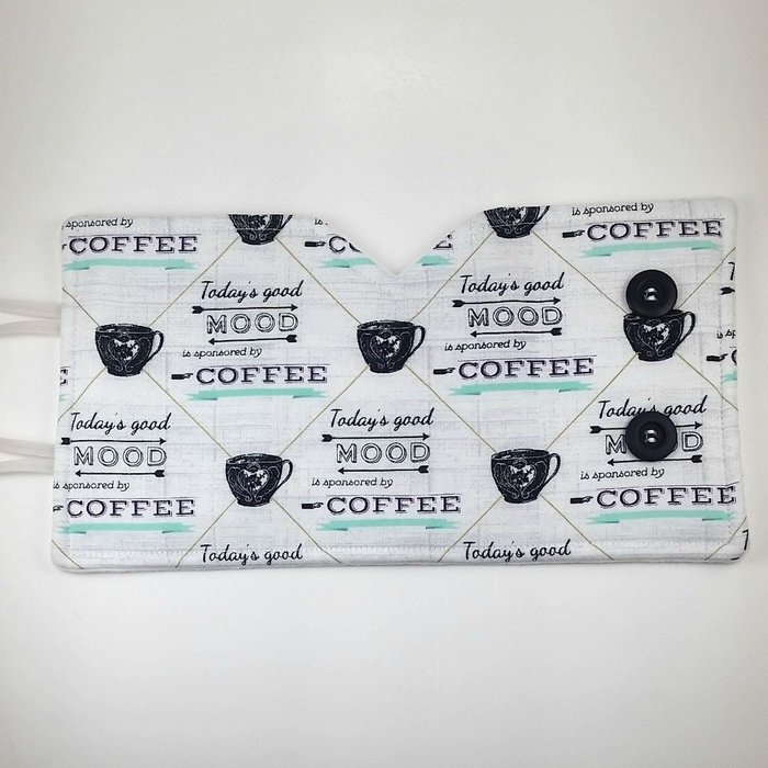 French Press Cozy Cover, Cafetiere Cosy, 8 cup, Insulated, Coffee Themed N3