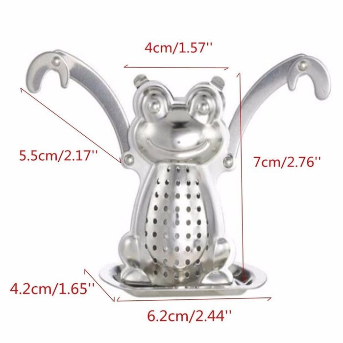 MAXGOODS Fine Hanging Frog Tea Diffuser Infuser Stainless Strainer Filter N7