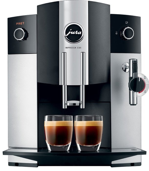Jura IMPRESSA C65 Automatic Coffee Machine, Platinum N4