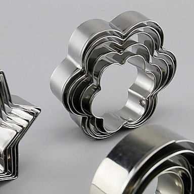 Y&XL&H 20Pcs Stainless Steel Cookie Mould Cookies Abrasive Rice Ball Grinding Tool N4
