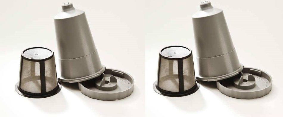 Keurig My K-Cup Replacement Coffee Filter Set fits B30 B40 B50 B60 B70 series (Gray, 2)