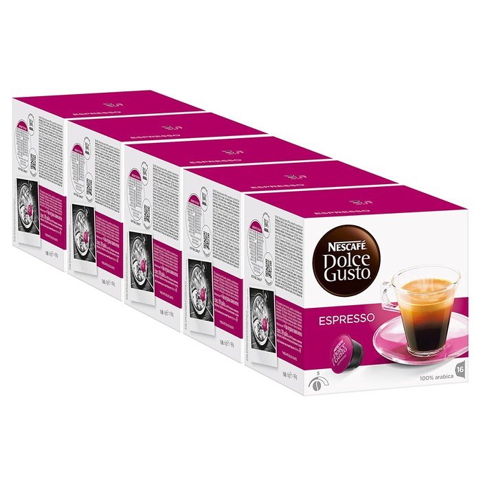 Nescaf&eacute; Dolce Gusto Espresso, Pack of 5, 5 x 16 Capsules