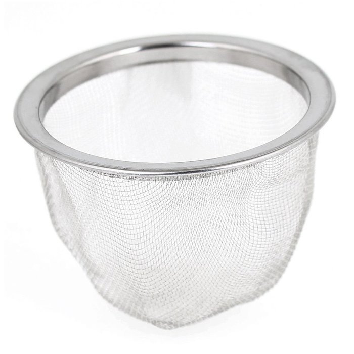 Tea Leaves Filter - TOOGOO(R) 63mm Silver Tone Stainless Steel Wire Mesh Tea Leaves Spice Strainer Basket N4