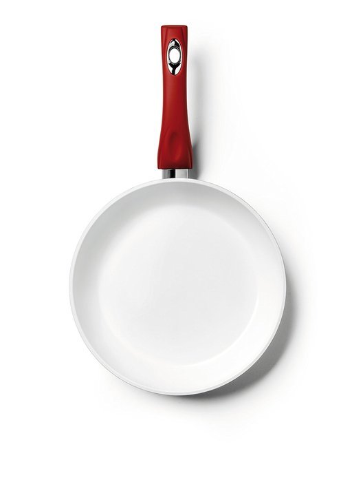 Bialetti Aeternum: Ceramic OK Pan &Oslash; 20 Cm (8 ") - Red Line [ Italian Import ] N2
