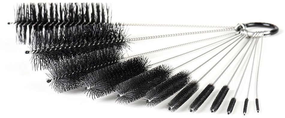 LabRat Supplies (LRS-1280) - 8 Inch Nylon Tube Brush Set, 12 Piece Variety Pack N4