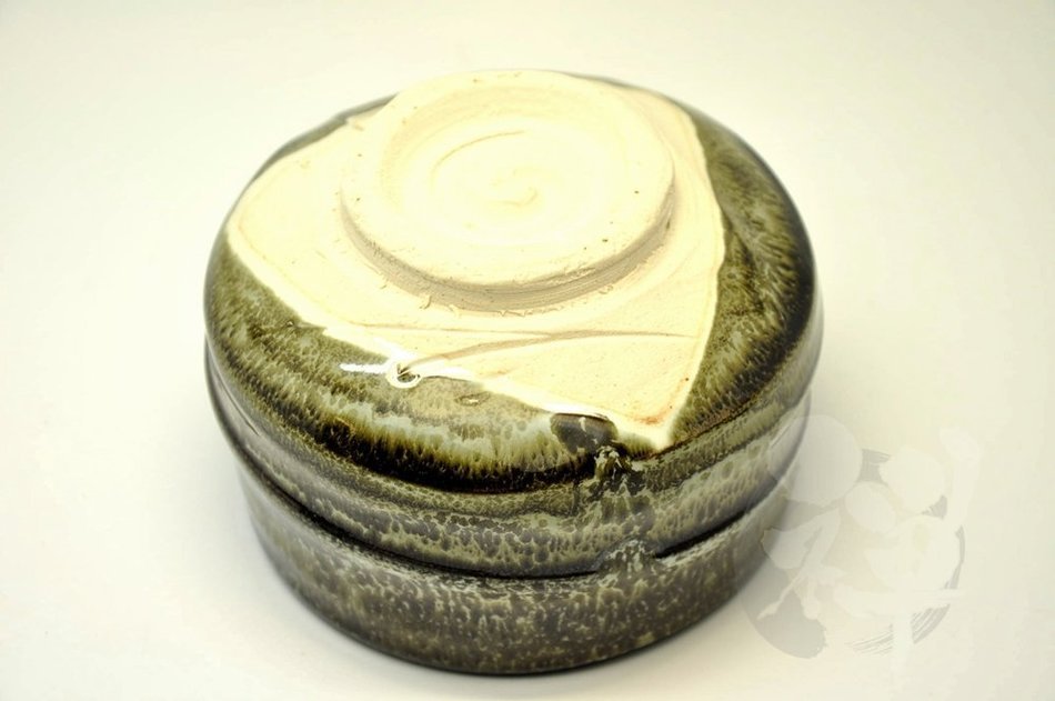 Japanese Mino Yaki ware Matcha Bowl Green Tea 11.5 / 11.5 / 8cm (4.5 / 4.5 / 3.1inch)[7346] N5