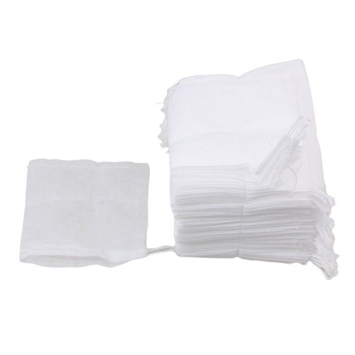 BQLZR Empty Disposable Filter Paper Herb Loose Tea Bags String Heat Seal Pack of 100 N2