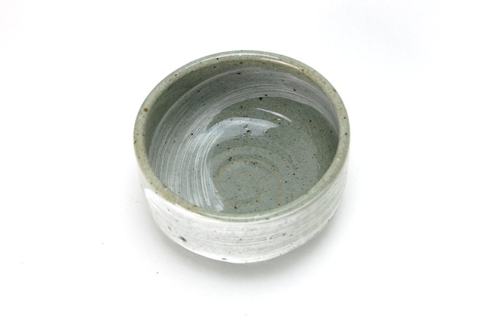 Ryu Mei White Hake Matcha Chawan Japanese Ceremony Tea Bowl #47113 N4