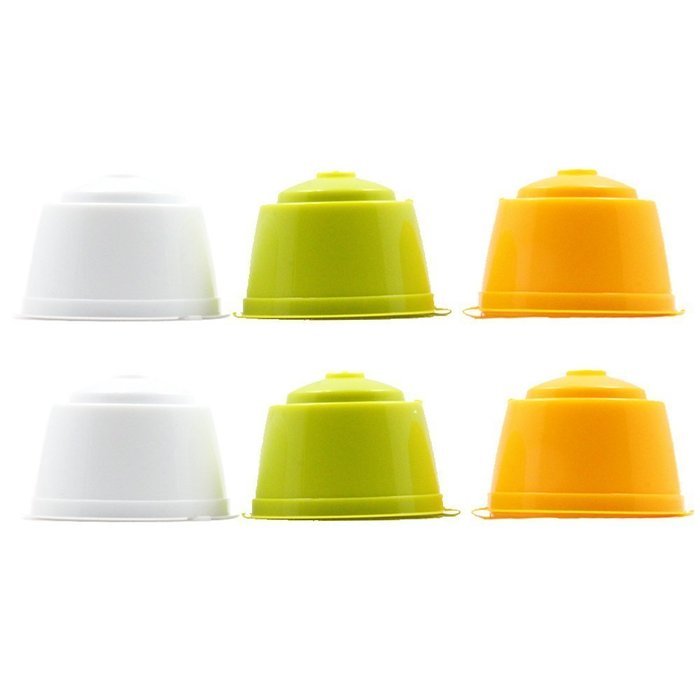 RECAPS 6 Cups/Pack Refillable Dolce Gusto Coffee Capsule Refilling More Than 200 Times Reusablefor Nescaf&eacute; Dolce...