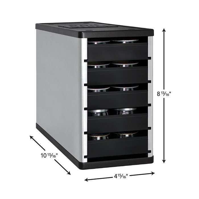 YouCopia PodStack Single Serve Coffee Pod Organizer - Verismo pods, Lavazza Rivo packs and CBTL capsules, Amazon... N2
