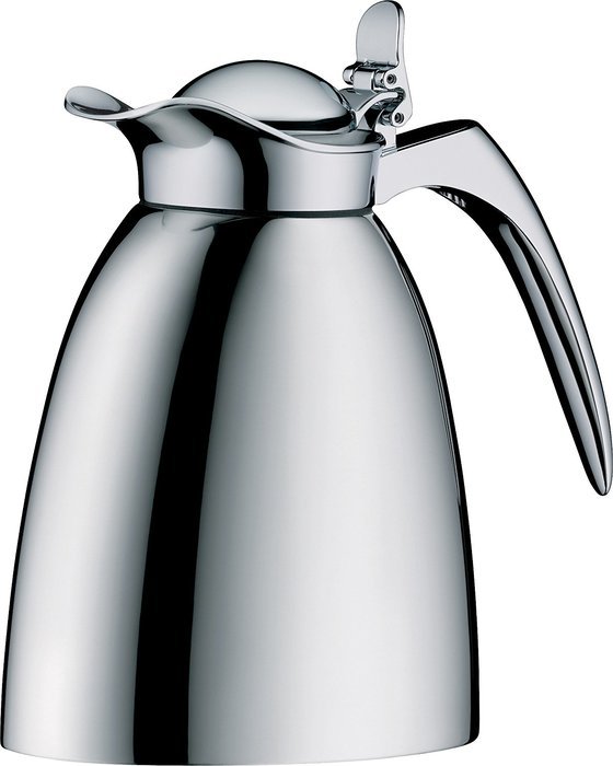Alfi Hotel Vacuum Insulated Thermos Carafe for Hot and Cold Beverages, .4 L, Stainless Steel