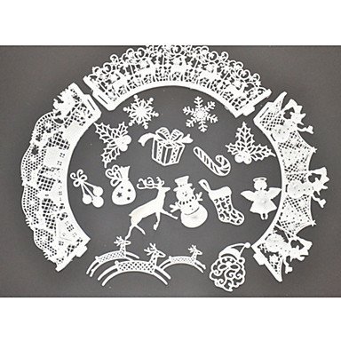 Sher FOUR-C Cake Baking Mat Lace Mat Silicone Cake Mold for Decoration,Silicone Mat Fondant Cake Tools Color Pink N2