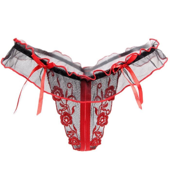Underpants ，Beautyvan Comfortable 2016 New Womens Open Crotch Thongs G-string T-back Panties Lingerie Underwear N4