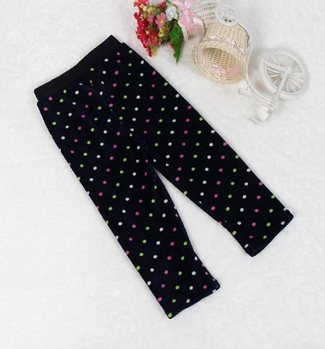 PHOTNO Winter Girls Leggings Thick Warm Elastic Waist Legging Clothing Pants (2-7Y) N16