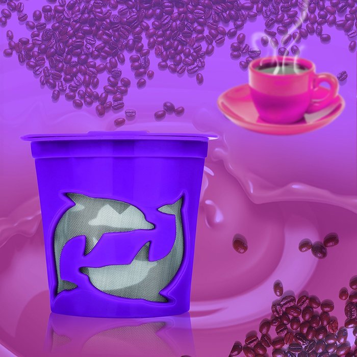 Fu Store 2 Refillable/Reusable K-Cup Filters for Keurig 2.0: K200, K300, K400, K500 Series of Brewing Machines N3