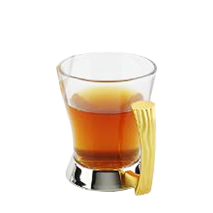 Glitter Stainless Steel Set of 6 Tea Cups 18/10 Stainless Steel N3