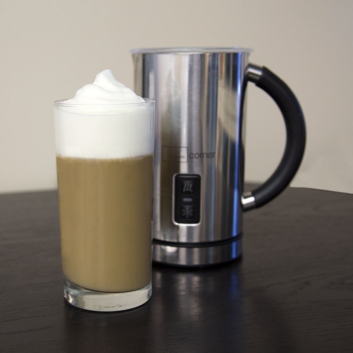 Domestic Corner - Vienne Automatic Milk Frother and Heater - Stainless Electric Carafe - Frother, Warmer, and... N6