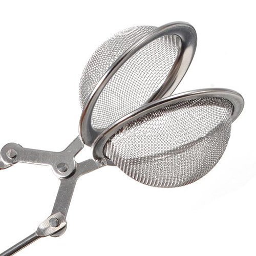 2 X Stainless Steel Spoon Tea Leaves Herb Mesh Ball Infuser Filter Squeeze Strainer by JA Fashion