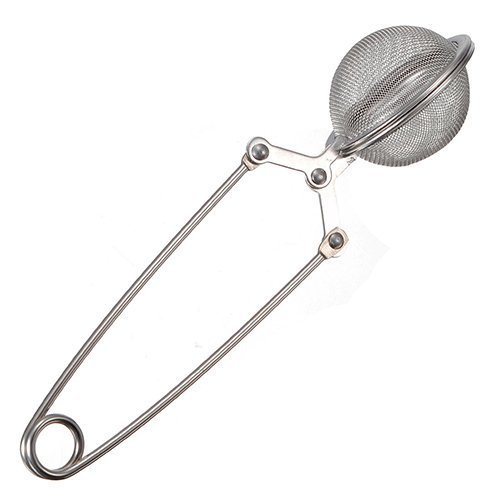 2 X Stainless Steel Spoon Tea Leaves Herb Mesh Ball Infuser Filter Squeeze Strainer by JA Fashion N2