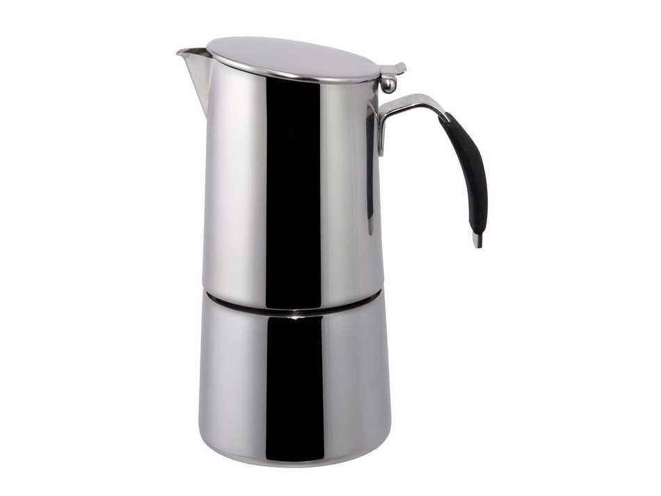 Ilsa: Coffee Maker "Omnia Express" For Induction - Inox 18/10 10-Cup [ Italian Import ]