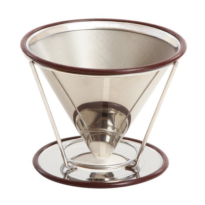 Premium Coffee Cone Dripper By KB Goodlife - Stainless Steel Reusable Pour Over Coffee Filter - Designed For Osaka... N3