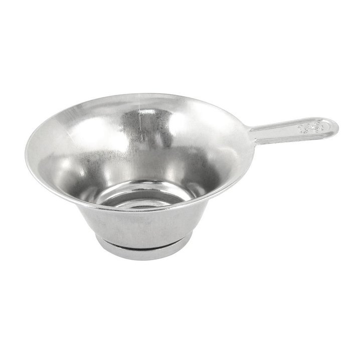 Wire Mesh Round Filter Tea Strainer 3cm Bottom Dia Silver Tone