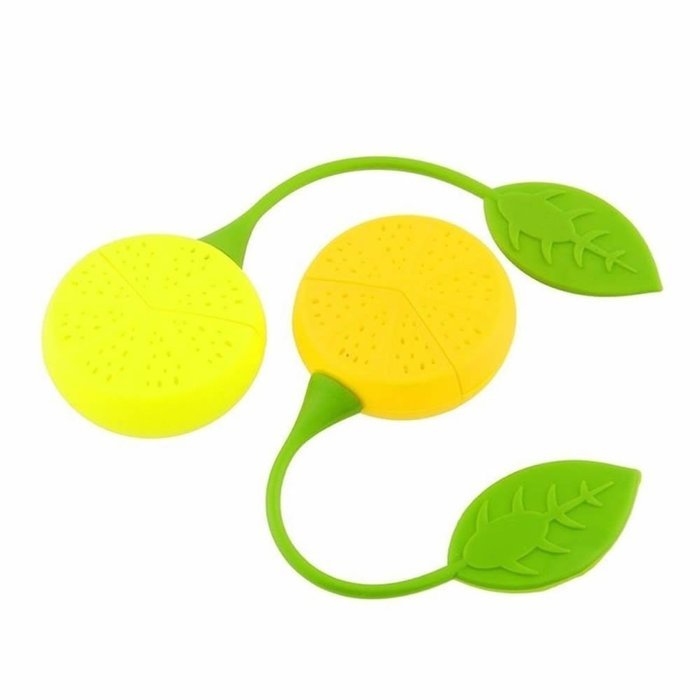 GOOTRADES Lemon Shaped Silicone Perforated Tea Filter Infuser (pack of 2) N2