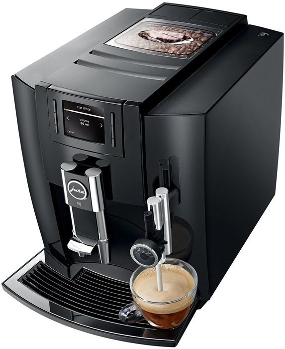 Jura E8 Espresso Machine + Cleaning Tablets + Filter Cartridge + Knox Milk Frother N4