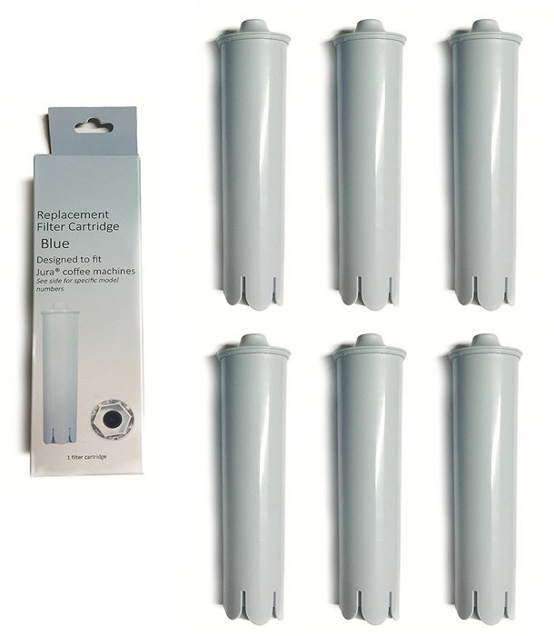 Water Filter Cartridge Replacement for Jura 71445 Clearyl Blue Coffee Maker, 6 Filters