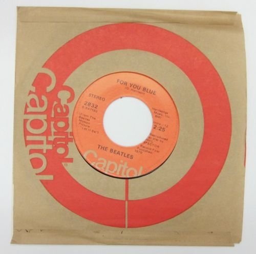 THE BEATLES "THE LONG AND WINDING ROAD""FOR YOU BLUE" 45 RPM Record Capitol 2832