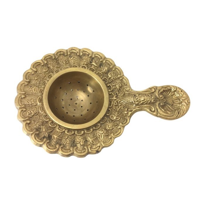 Tea Strainer By Madison Bay, Brass, Ornate Victorian Style N2