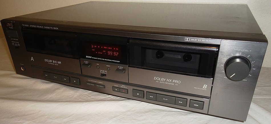 JVC TD-W207 Recordable Stereo Double Cassette Tape Deck With DDRP Dynamic Detection Recording Processor - Japan N2