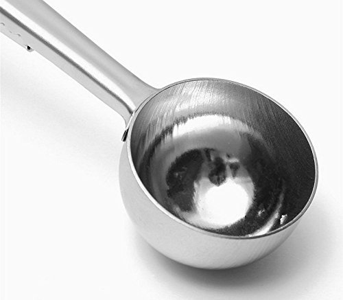 M-W Stainless Steel Coffee/Tea Scoop with Integrated Bag Clip(Pack of 3) N5