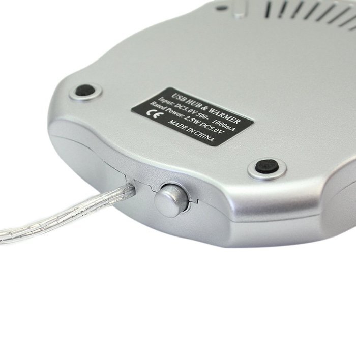 USB Power Suply Coffee Tea Mug Warmer Heating Cup Mat Pad Coasters Home Office Use Silver N2