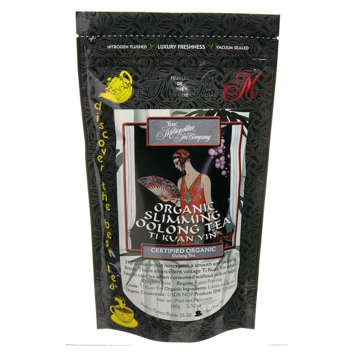 Metropolitan Tea Discovery Loose Tea Pack, Organic Ti Kuan Yin Slim Organic, 100gm N4